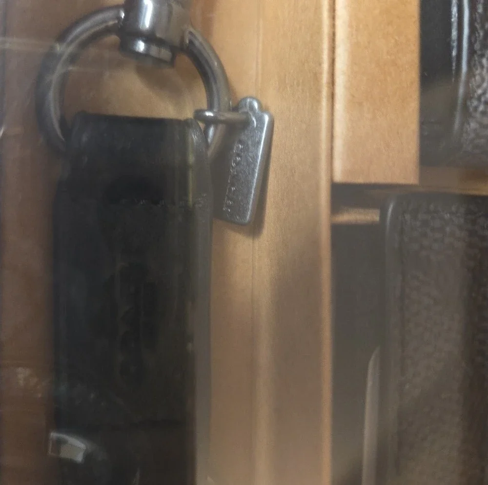 Coach Charcoal Black Signature 3 In 1 Wallet And Key Fob Boxed Gift Set